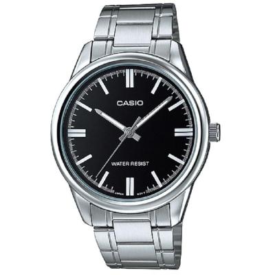 Casio MTP-V005D-1AUDF - Analog Watch - Jam Tangan Pria - Stainless Steel - Silver