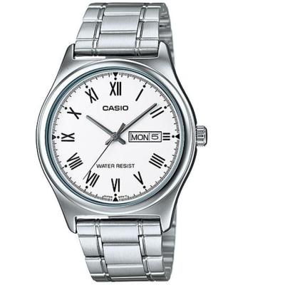 Casio MTP-V006D-7BUDF - Analog Watch - Jam Tangan Pria - Stainless Steel Band - Silver