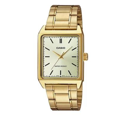 Casio - MTP-V007G-9EUDF - Jam Tangan Pria - Strap Stainless - Gold