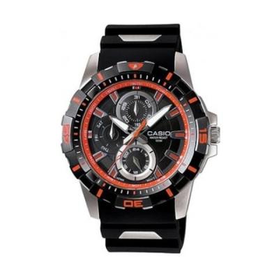 Casio Man Analog MTD-1071-1A2VDF Jam Tangan Pria Resin - Red