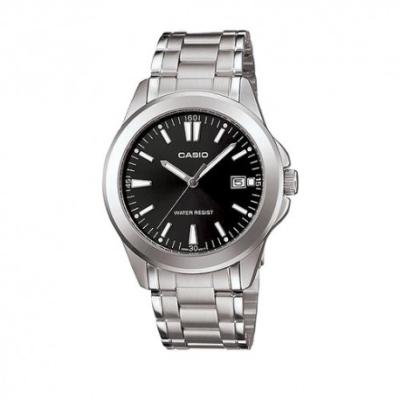 Casio Man Analog MTP-1215A-1A2DF Jam Tangan Pria Stainless Steel - Black