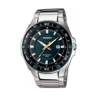 Casio Man Analog MTP-1306D-3AVDF Jam Tangan Pria Stainless Steel - Hijau Hitam