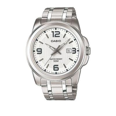 Casio Man Analog MTP-1314D-7AVDF Jam Tangan Pria Stainless Steel - White