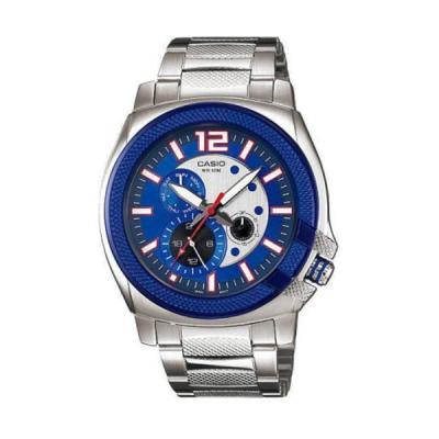 Casio Man Analog MTP-1316D-2AVDF Jam Tangan Pria Stainless Steel - Biru