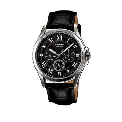 Casio Man Analog MTP-E301L-1BVDF Jam Tangan Pria - Hitam