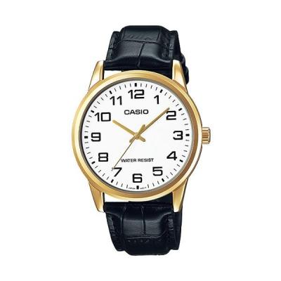 Casio Man Analog MTP-V001GL-7BUDF Jam Tangan Pria Genuine Leather - White