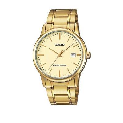 Casio Man Analog MTP-V002G-9AUDF Jam Tangan Pria Stainless Steel - Gold