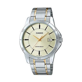 Casio Man Analog MTP-V004SG-9AUDF Jam Tangan Pria - Stainless Steel - Gold  