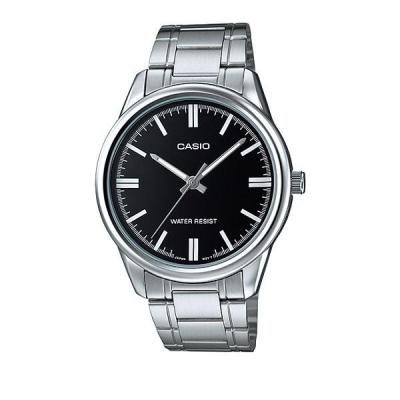 Casio Man Analog MTP-V005D-1AUDF Jam Tangan Pria Stainless Steel - Black