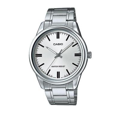 Casio Man Analog MTP-V005D-7AUDF Jam Tangan Pria Stainless Steel - White