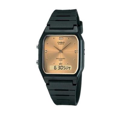 Casio Man Combination AW-48HE-9AVUDF Jam Tangan Pria Resin - Black