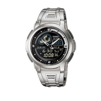 Casio Man Illuminator AQF-102WD-1BVDF Jam Tangan Pria Stainless Steel - Silver