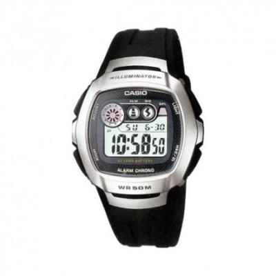 Casio Man Illuminator W-210-1AVDF Jam Tangan Pria Resin - Black