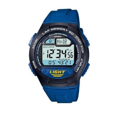 Casio Man Illuminator W-734-2AVDF Jam Tangan Pria Resin - Blue