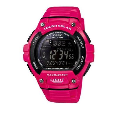 Casio Man Illuminator W-S220C-4BVDF Jam Tangan Pria Resin - Pink