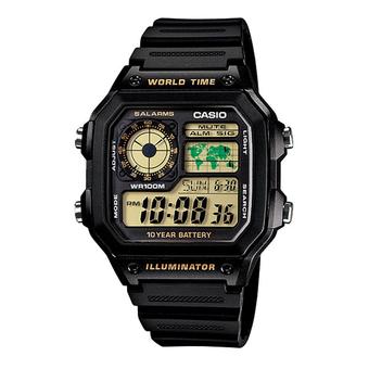 Casio Men's AE-1200WH-1B - Jam Tangan Pria - Black - Resin  