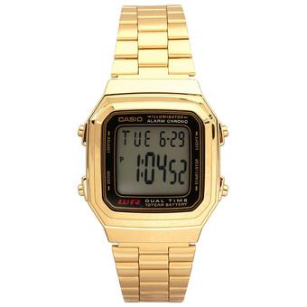 Casio Men's Gold Stainless Steel Strap Watch A178WGA-1ADF (Intl)  