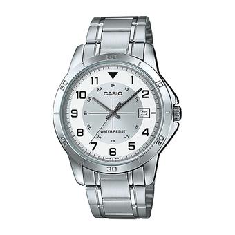 Casio Men's MTP-V008D-7B - Jam Tangan Pria - Putih - Stainless Steel  