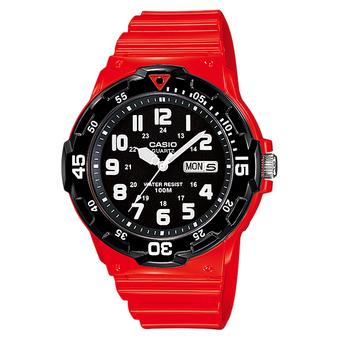 Casio Original - Jam Tangan Pria - Analog - Strap Rubber - MRW-200HC-4BV  