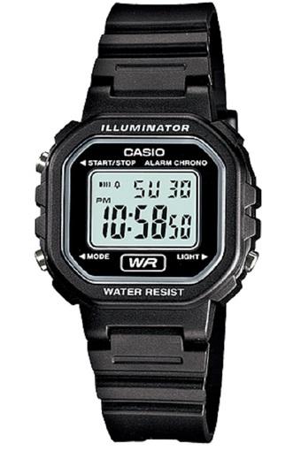 Casio Petite Digital Watch Jam Tangan Wanita - Resin Band - Hitam - LA-20WH-1ADF  