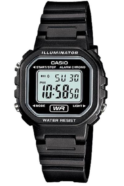 Casio Petite Digital Watch LA-20WH-1ADF Jam Tangan Wanita Resin Band - Hitam