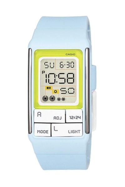 Casio Poptone LDF-51-2A Jam Tangan Wanita Strap Resin - Biru Muda