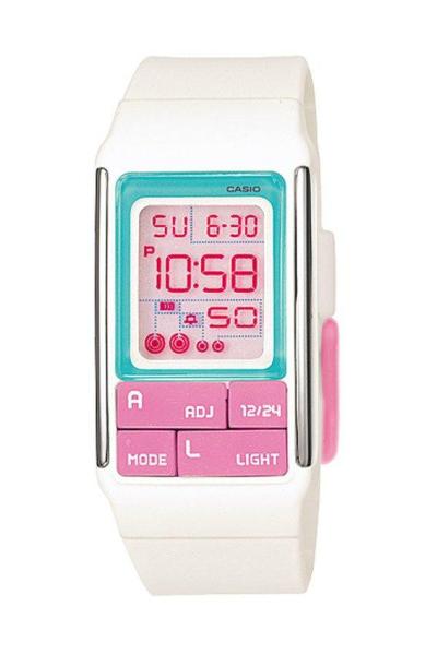 Casio Poptone LDF-51-7C Jam Tangan Wanita Strap Resin - Putih