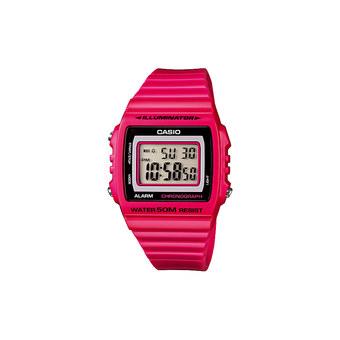 Casio Resin Strap Watch Red W-215H-4AV  