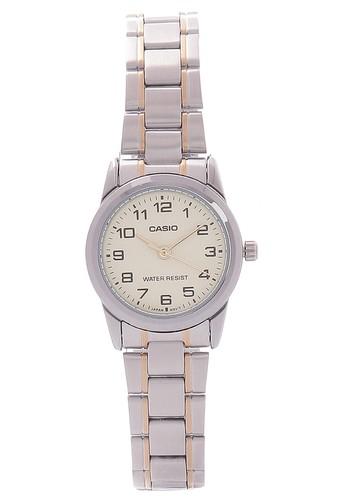 Casio Round Watch Ladies Analog LTP-V001SG-9B