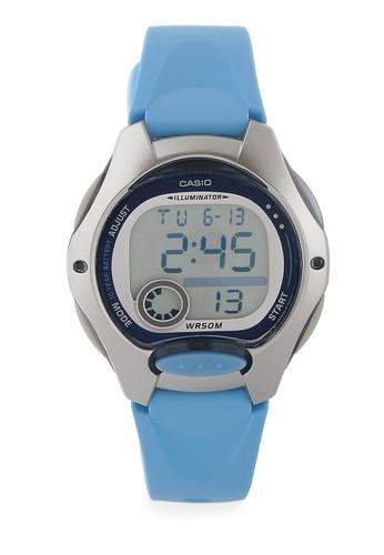 Casio Round Watch Ladies Sporty Illuminator LW-200-2B