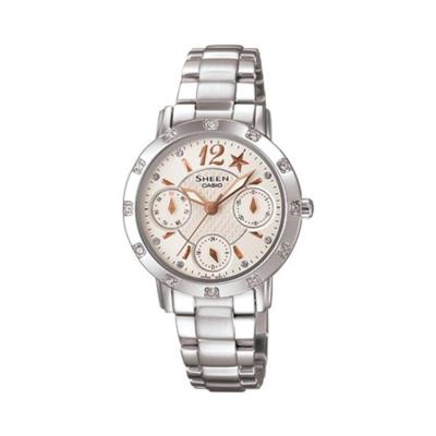 Casio Sheen SHN-3020D-7ADR Jam Tangan Wanita Stainless Steel - White