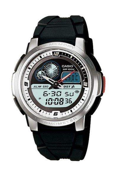 Casio Standard AQF-102W-7B Jam Tangan Pria Strap Karet / Resin-Hitam