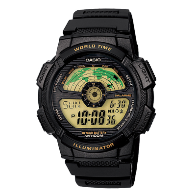 Casio Standard Digital AE-1100W-1BV Jam Tangan Pria - Hitam