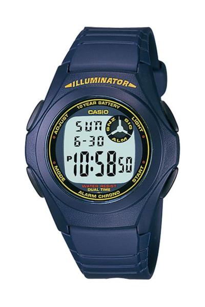 Casio Standard F-200W-2B Jam Tangan Pria Strap Resin - Biru