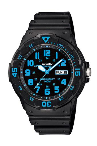 Casio Standard Jam Tangan Pria - Abu-Abu Biru - Strap Resin - MRW-200H-2BV  