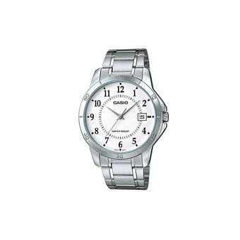 Casio Standard Jam Tangan Pria - Abu-abu - Strap Stainless Steel - MTP-V004D-7B  