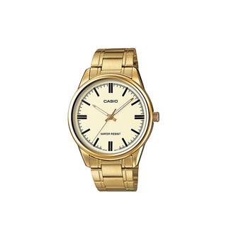 Casio Standard Jam Tangan Pria - Gold - Strap Stainless Steel - MTP-V005G-9A  