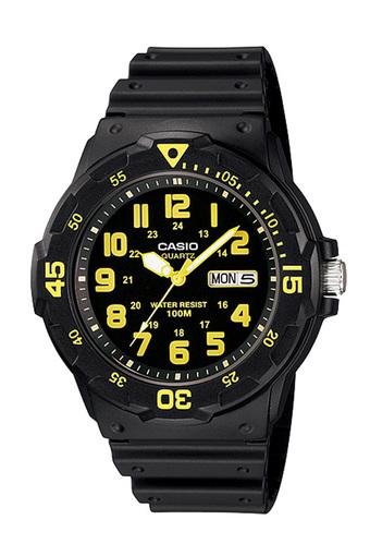 Casio Standard Jam Tangan Pria - Hitam Kunig - Strap Resin - MRW-200H-9BV  