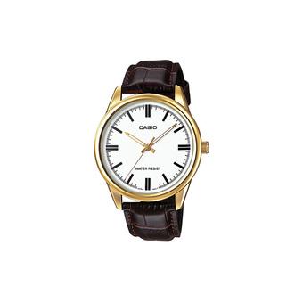 Casio Standard Jam Tangan Pria - Kulit - MTP-V005GL-7A  