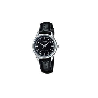 Casio Standard Jam Tangan Wanita - Hitam - Kulit - LTP-V005L-1A  