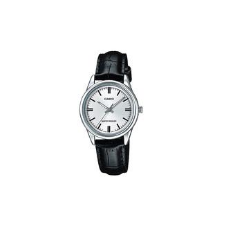 Casio Standard Jam Tangan Wanita - Hitam - Kulit - LTP-V005L-7A  