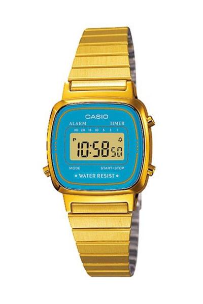 Casio Standard LA-670WGA-2 Jam Tangan Wanita Strap Stainless Steel - Gold