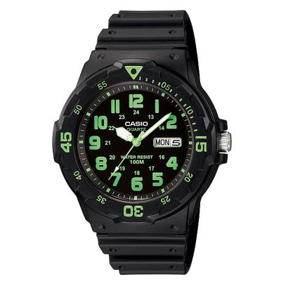 Casio Standard MRW-200H-3BV Jam Tangan Pria - Hitam / Hijau