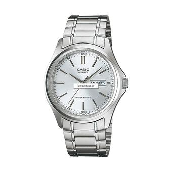 Casio Standard MTP-1239D-7A - Jam Tangan Pria - Abu-abu - Stainless Steel  