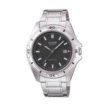 Casio Standard MTP-1244D-8A Jam Tangan Pria - Abu-abu - Stainless Steel  