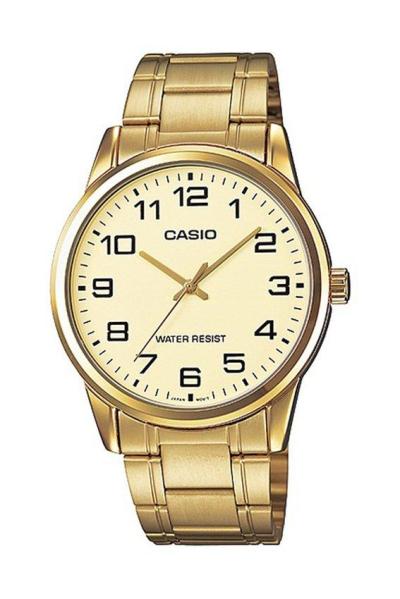 Casio Standard MTP-V001G-9B Jam Tangan Pria Strap Stainless Steel - Gold