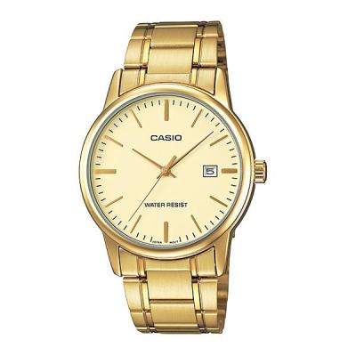 Casio Standard MTP-V002G-9AJam Tangan Pria Rantai - Gold