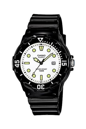 Casio Standard Original Jam Tangan Wanita - Hitam Putih - Strap Resin -LRW-200H-7E1V  