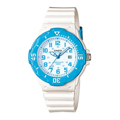 Casio Standard Original LRW-200H-2BV Jam Tangan Wanita - Putih / Biru