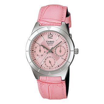 Casio Standard Original LTP-2069L-4AV - Jam Tangan Wanita - Pink - Kulit  